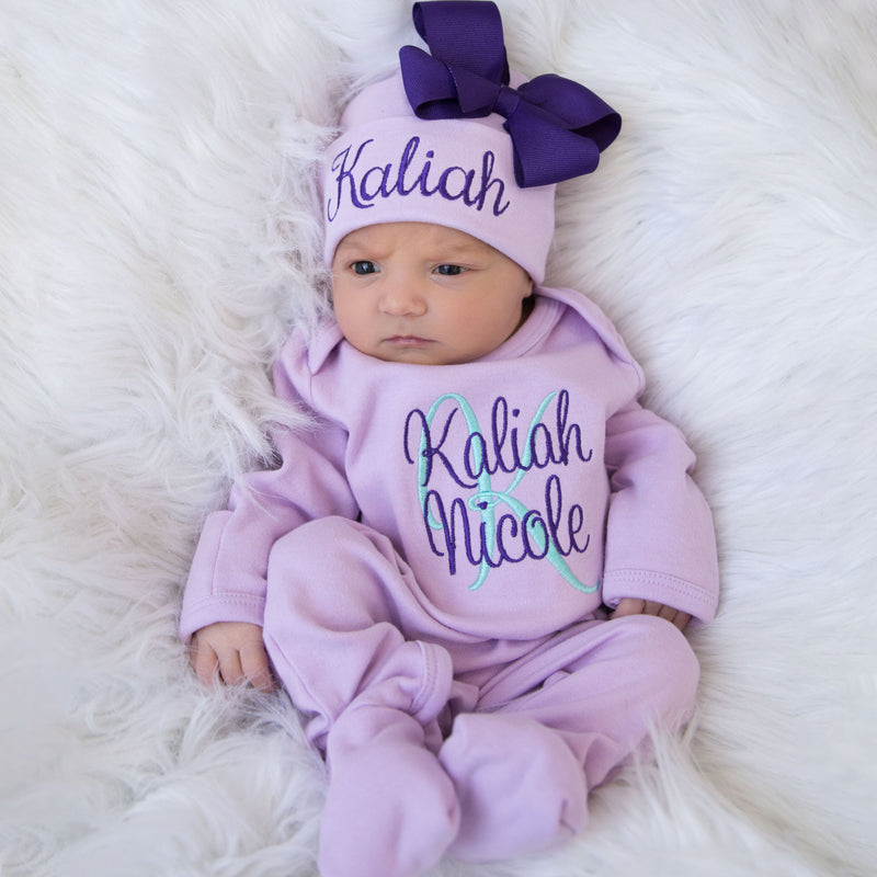 Baby girl hot sale purple outfit