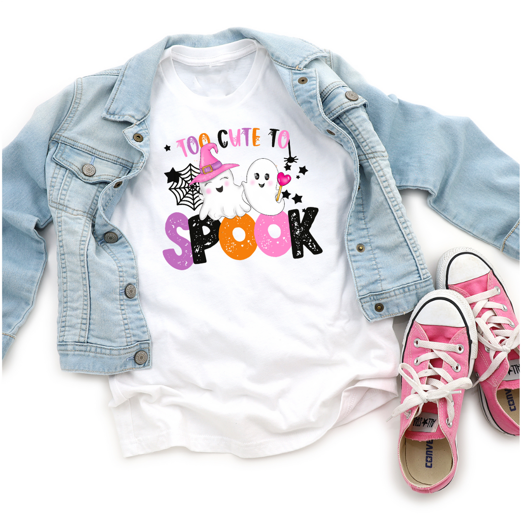 Too Cute To Spooks Kid's Halloween  T Shirt