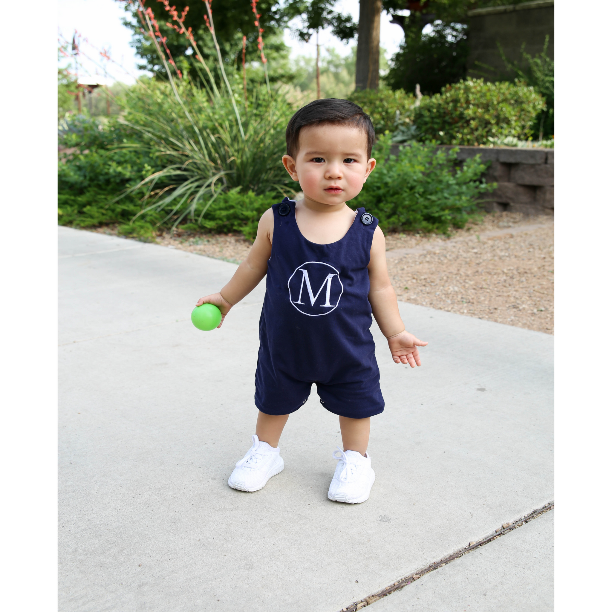 Monogrammed Baby Boy Summer Outfit Junie Grace