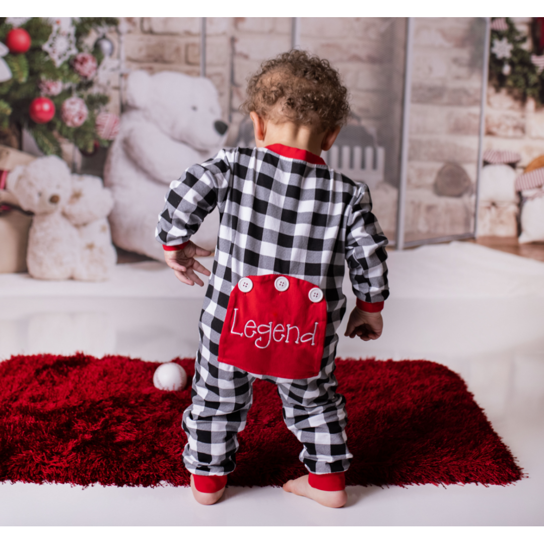 Baby girl plaid christmas pajamas sale