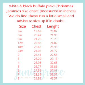 Girls Personalized Christmas Pajamas - Buffalo Plaid